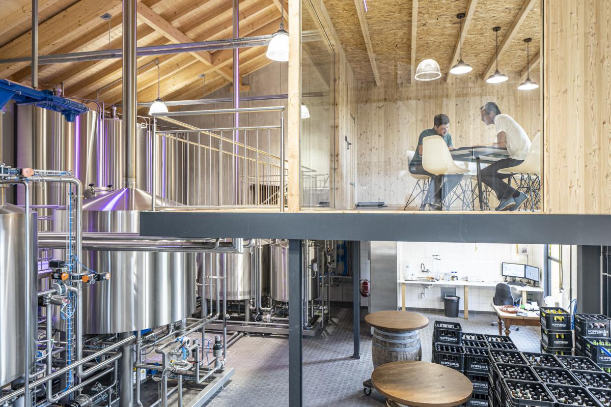 Brauerei Hoppebräu von innen