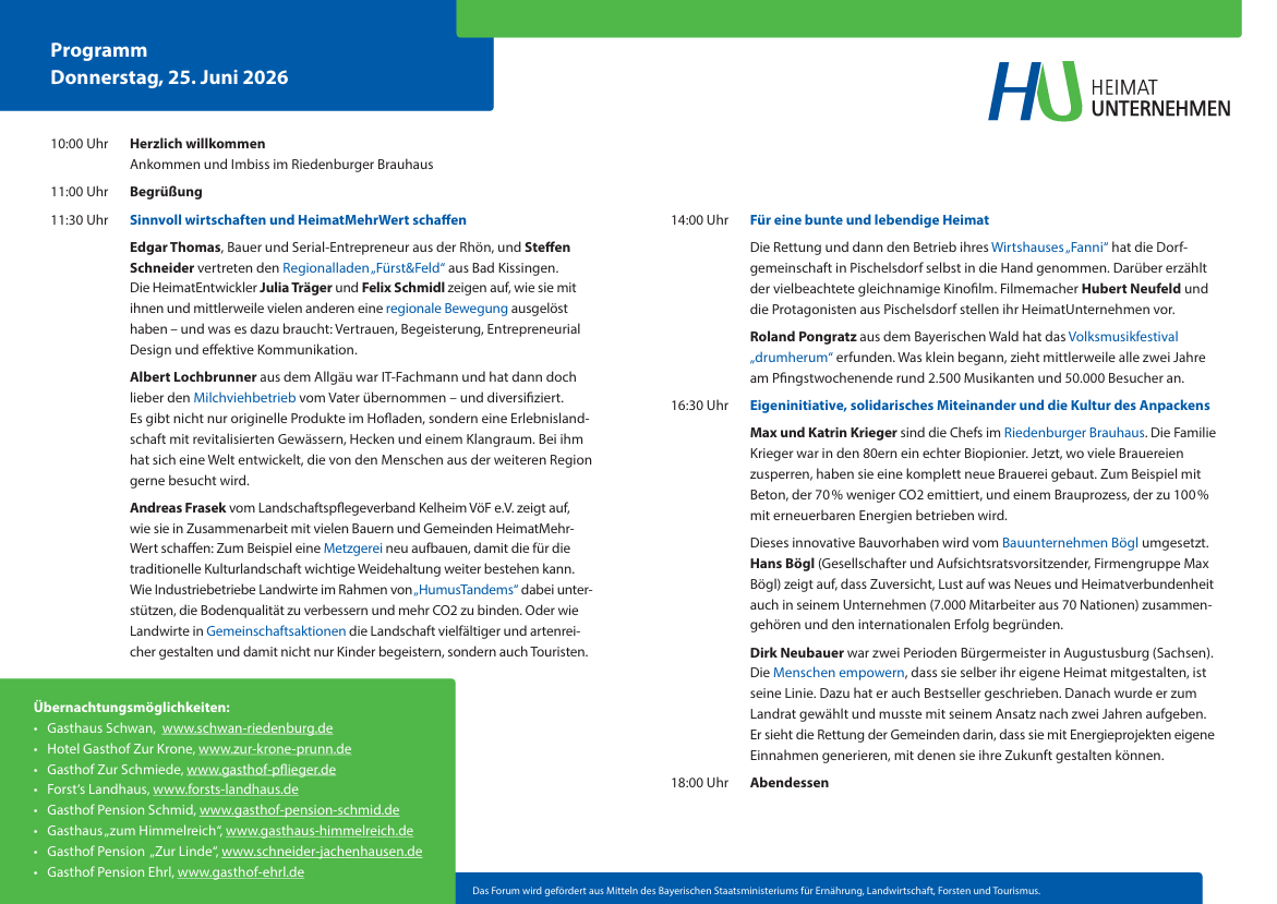 HU-Forum 2026 Programm final