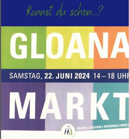 Fleyer zur Veranstaltung Gloana Markt