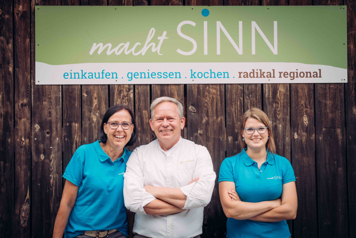 Andrea Brenner, Bernhard Wolf und Corinna Brenner vom Regionalladen machtSinn